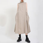 Fake Two Piece Irregular Vest Dress