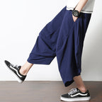 Loose Linen Low-crotch Bloomers