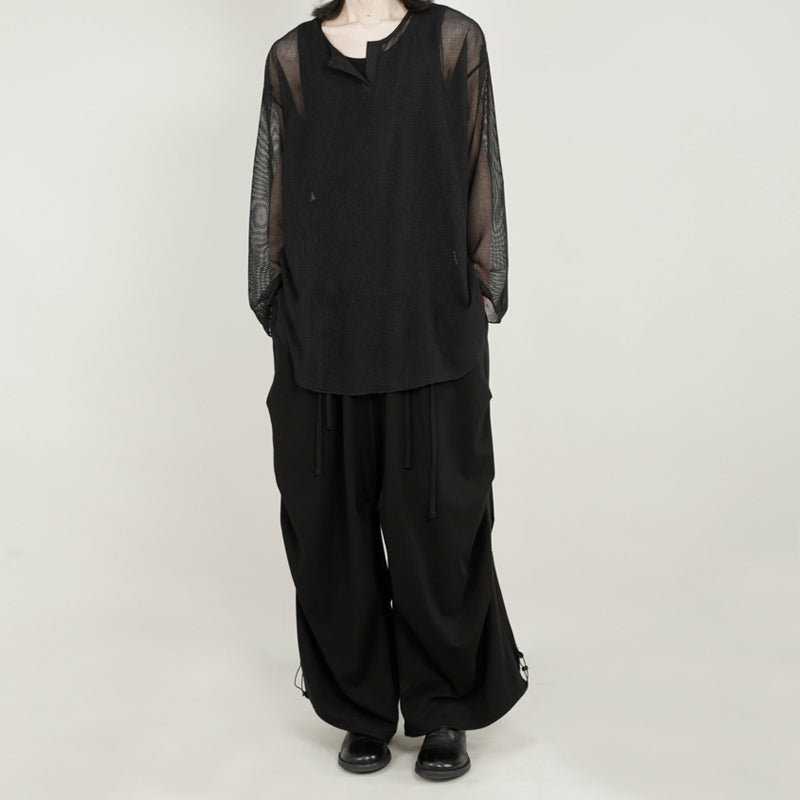 Japanese Style Pleated Casual Loose Long Wide-leg Pants