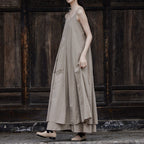 Spray Dyed Swing Strappy Dress