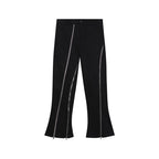 Zipper Slit Micro Flared Jeans