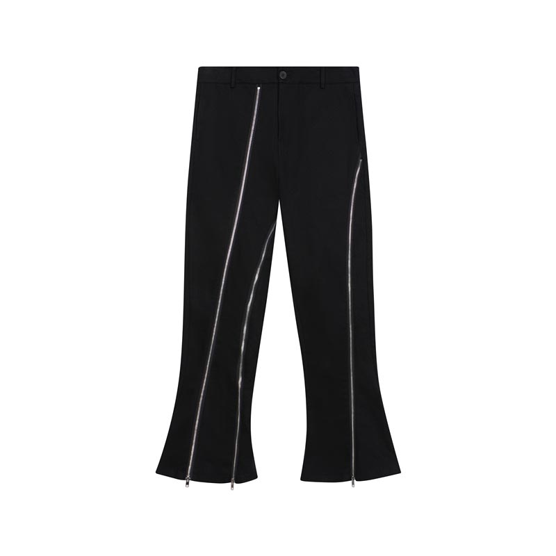 Zipper Slit Micro Flared Jeans