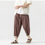 Plaid Casual Harem Straight Pants