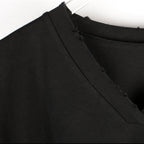 V-neck Casual Drape Loose T-shirt