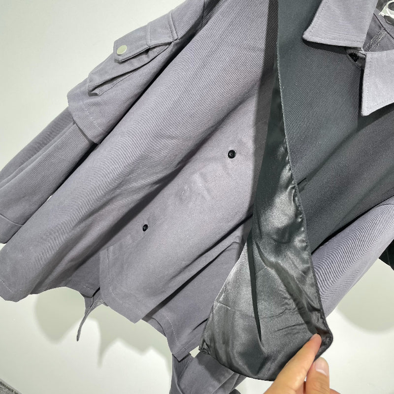 Irregular Fake Two-piece Long-sleeved Shirt