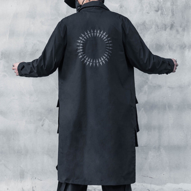 Mid-length Workwear Printed Shirt