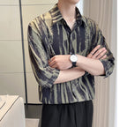 Tie Dye Short Sleeve Casual Shirt