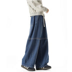 Raw-edge American Harem Straight Pants