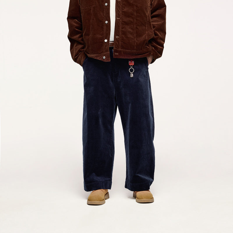 Cotton Corduroy Vintage Loose Wide Leg Pants