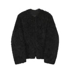 Short Solid Color Loose Cardigan Jacket