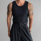 American Vertical Striped Slim Fit Knitted Vest
