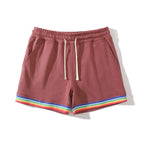 Cotton Sport Rainbow Print Shorts