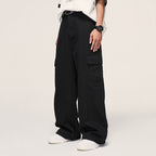 Retro Cargo Loose Wide-leg Pants