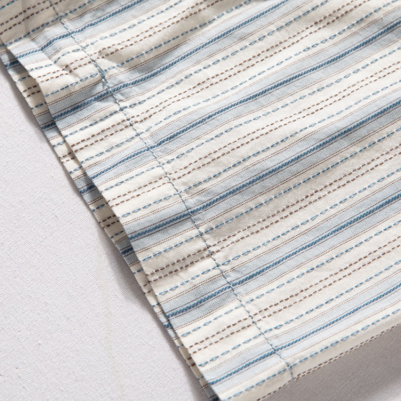 Striped Vintage Loose Casual T-shirt Top