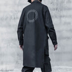 Mid-length Workwear Printed Shirt