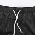 Blue Quick-drying Striped Beach Shorts