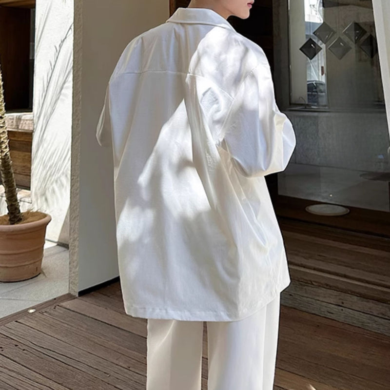 V-neck Sequined Silhouette Shirt