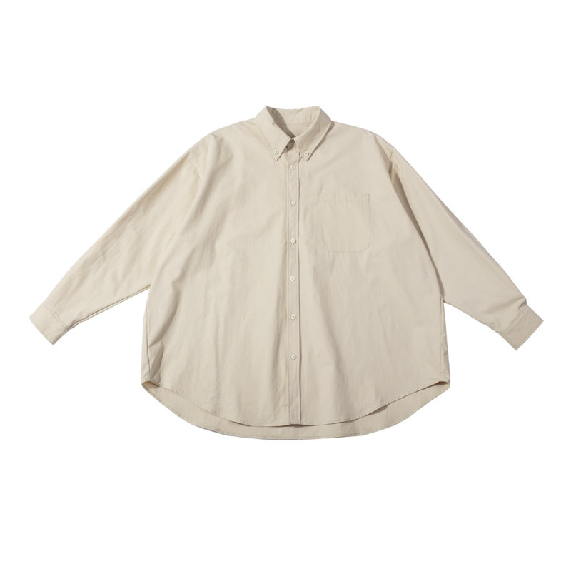 Japanese Cotton Loose Long-sleeved Shirt