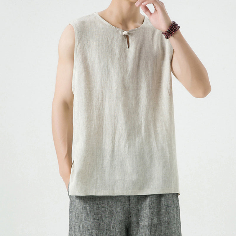 Linen Vintage Loose Vest
