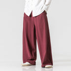Linen Casual Loose Sports Wide-leg Pants