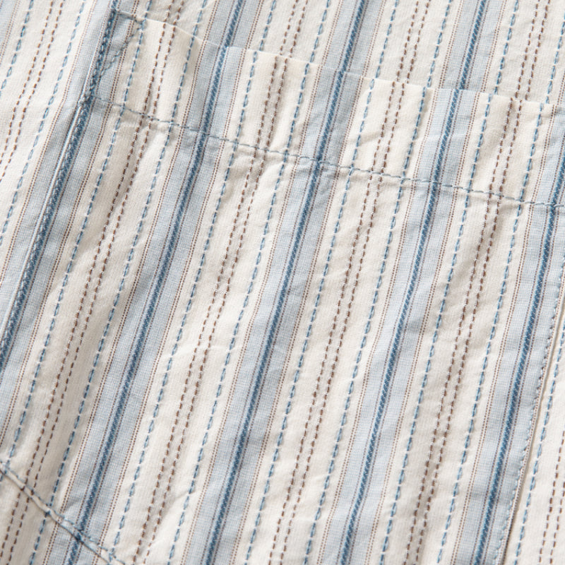 Striped Vintage Loose Casual T-shirt Top