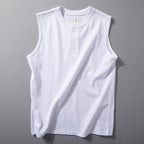 Wide Shoulder Sleeveless T-Shirt