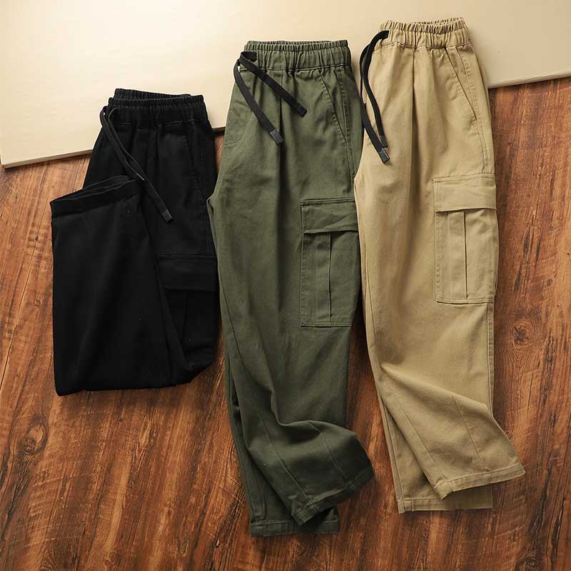 Straight Loose American Wide-leg Pants