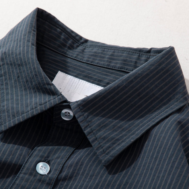 Japanese Striped Patchwork Shirt