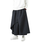 Irregular Straight-leg Casual Trousers