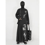 Retro Stand Collar Embroidered Long Sleeve Shirt