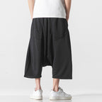 Summer Loose Crotch Cropped Shorts