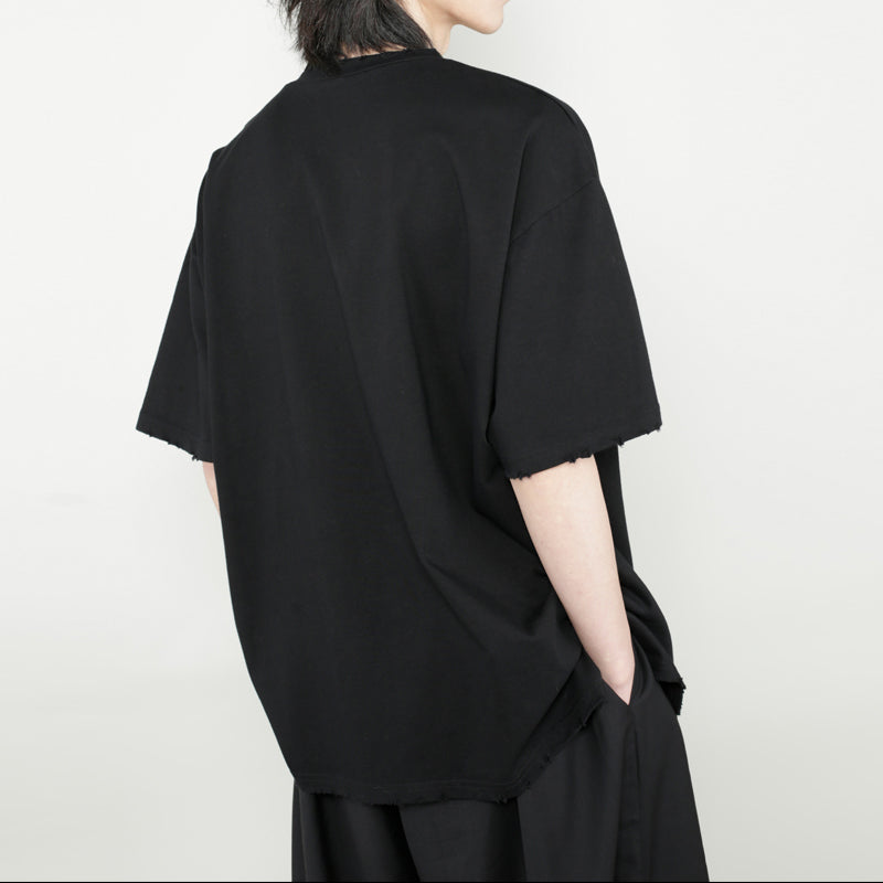 V-neck Casual Drape Loose T-shirt