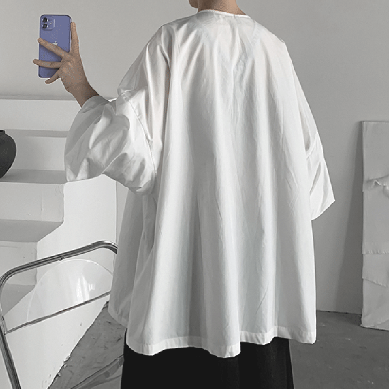 Asymmetric Three Quarter Sleeve Shirt