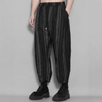 Striped Loose Tassel Casual Pants