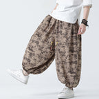 Loose Zen Embroidered Wide Leg Pants