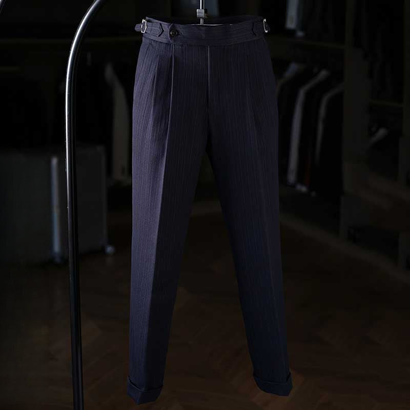 Vintage Paris Button Drape Business Pants