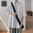American Loose Casual Polo Shirt