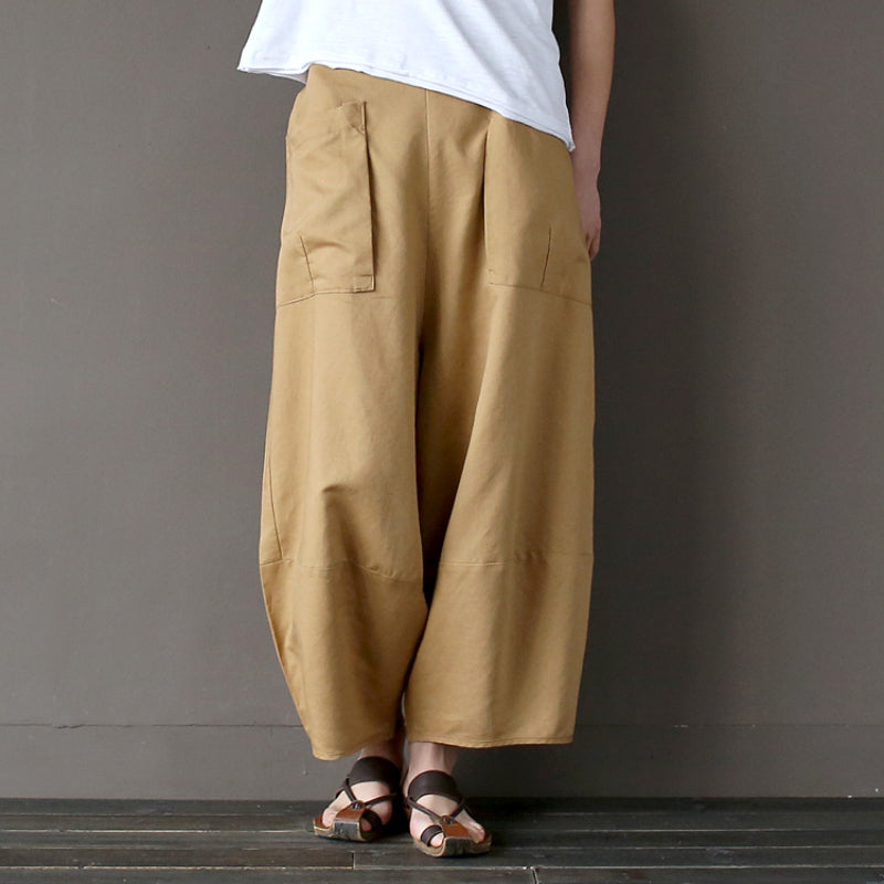Casual Wide-leg Loose Linen Harem Pants