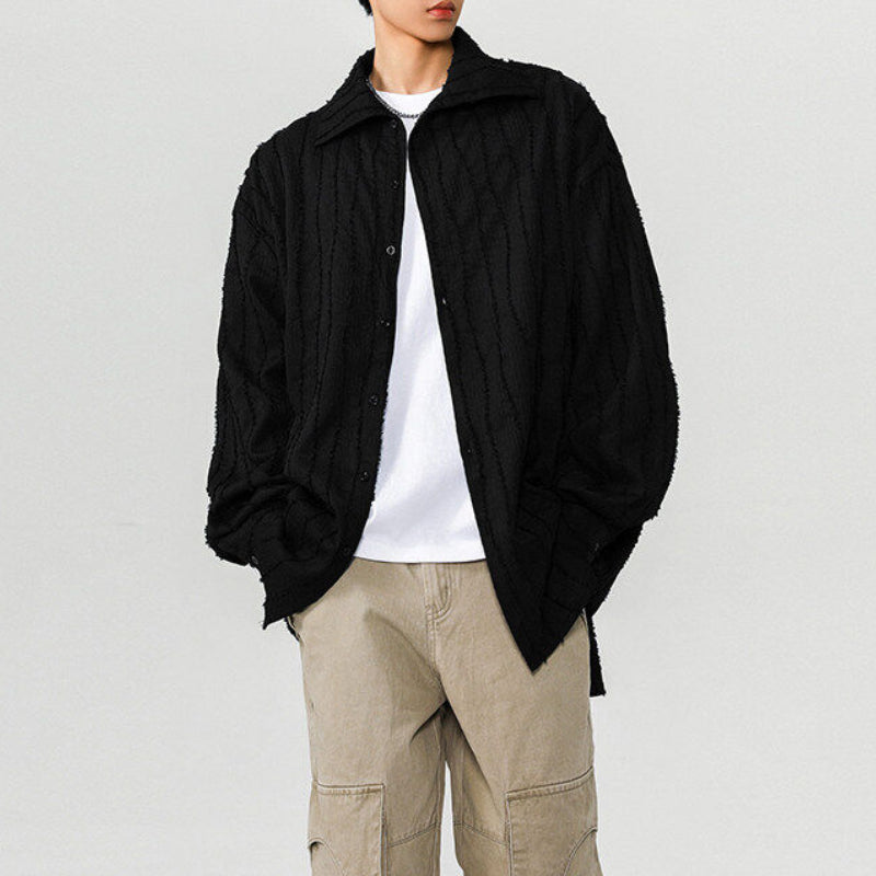 Lapel Drape Casual Shirt