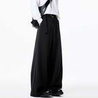 Draped Wide Leg Loose Straight Suit Pants
