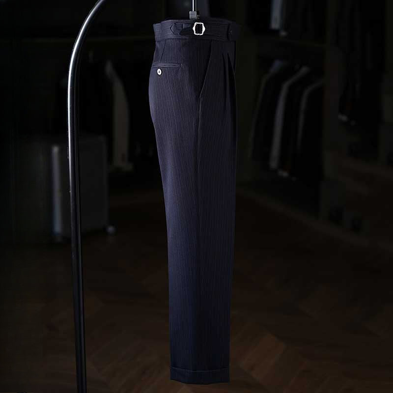 Vintage Paris Button Drape Business Pants