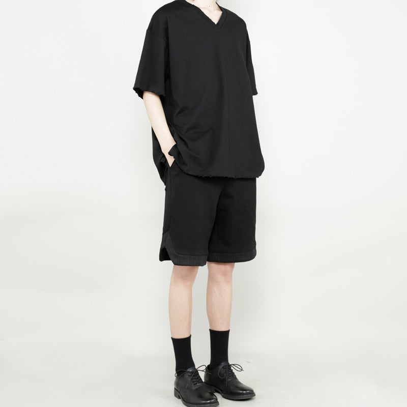 V-neck Casual Drape Loose T-shirt