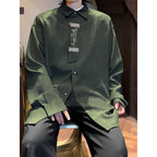 Embroidered Loose Lapel Casual Jacket