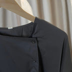 Asymmetric Three Quarter Sleeve Shirt