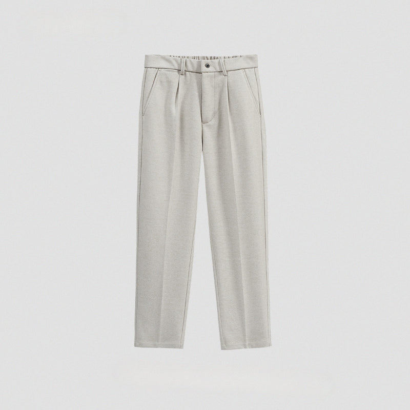 Woolen Loose Straight Casual Pants