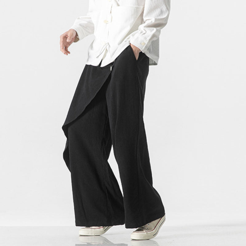 Irregular Retro Casual Trousers