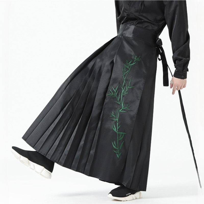 Bamboo Embroidery Loose Culotte