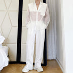 Translucent Organza Blazer