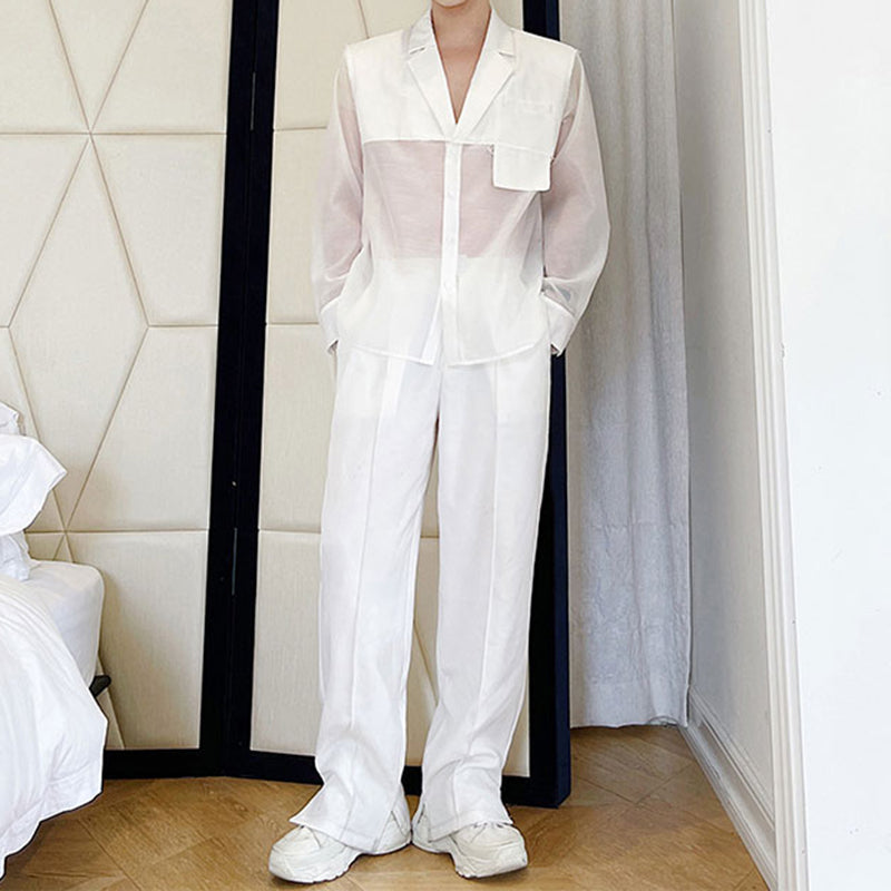 Translucent Organza Blazer