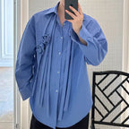 French 3D Rose Casual Shirt